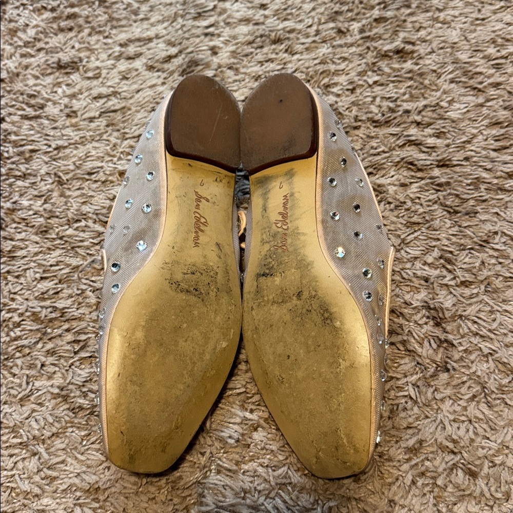 Sam Edelman Women's Michaela Gem Embellished Mesh Mary Jane Shoes Flats 7 - Picture 8 of 11